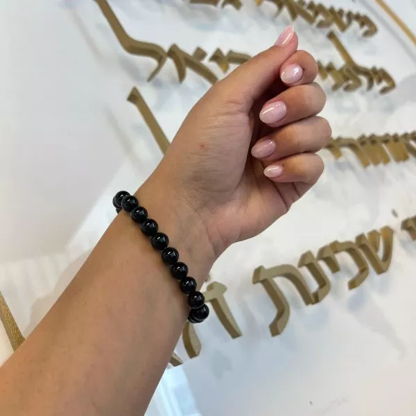 ⁦צמיד טורמלין שחורה להגנה וסילוק אנרגיות שליליות⁩ – תמונה ⁦5⁩