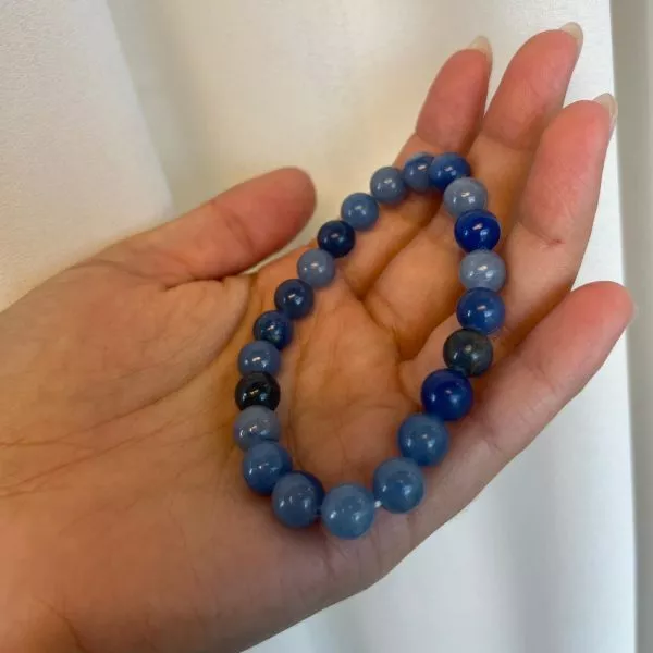 ⁦צמיד אוונטורין כחולה לאיזון פנימי⁩ – תמונה ⁦5⁩