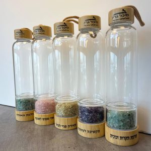 בקבוק זכוכית אנרגטי מבית מיכל גרין - עם מסר לבחירה