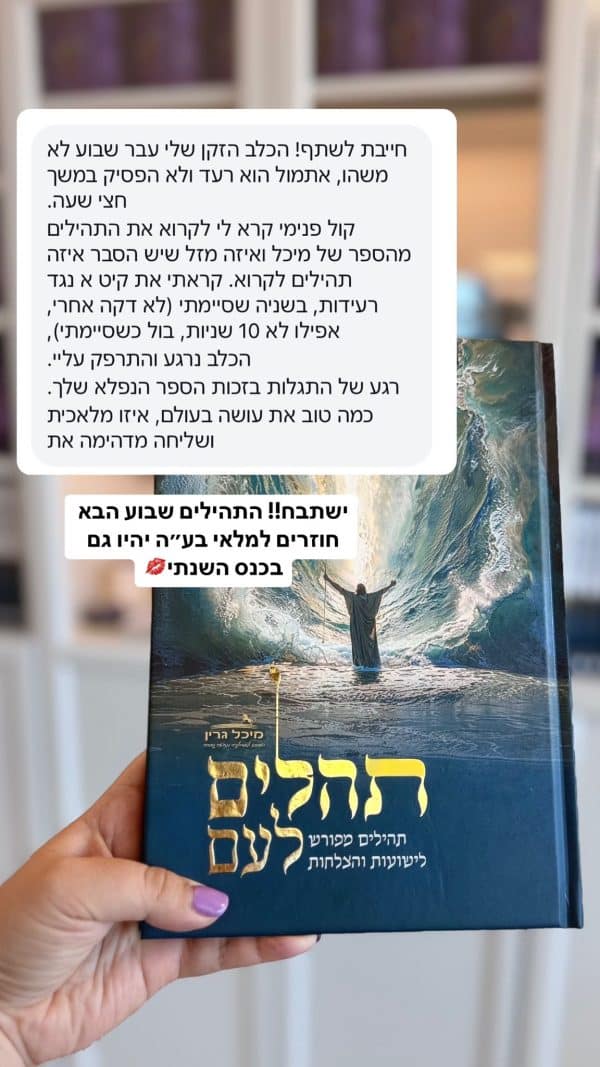 ⁦תהילים מהודרים מבואר מבית מיכל גרין⁩ – תמונה ⁦17⁩