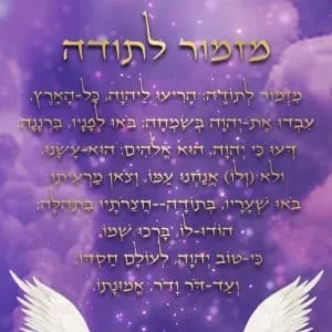 מגנט מזמור לתודה